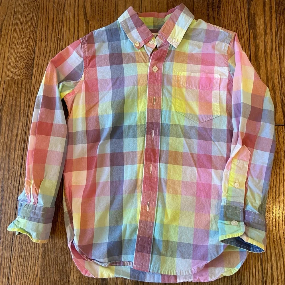 🐣 EASTER! Gap Plaid Button Down - Picture 2 of 6